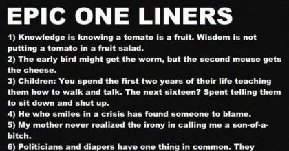 39 Epic One-Liners - Wititudes