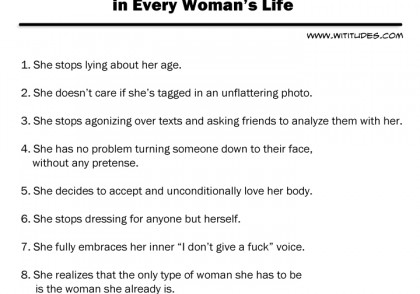 8 Defining Moments in Every Woman's Life