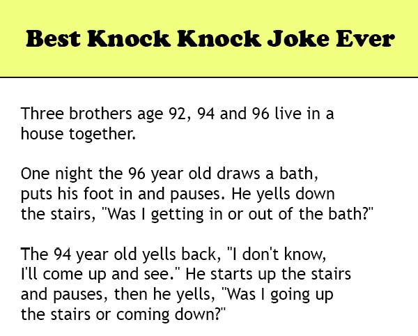 Best Knock Knock Joke Ever Wititudes