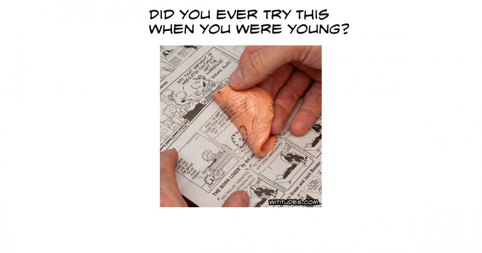Did you ever try this with silly putty and newspaper comics when you