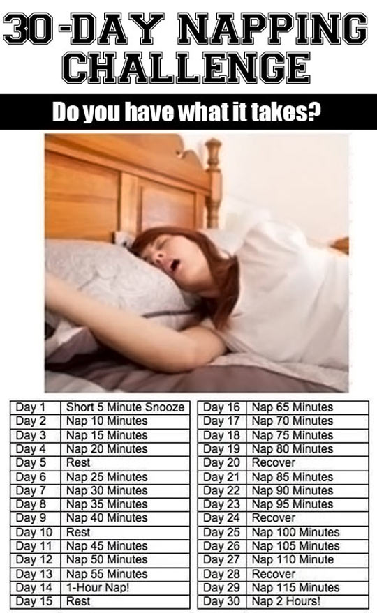 30 day napping challenge
