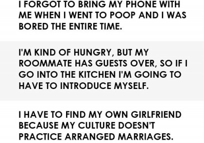 First World Problems List