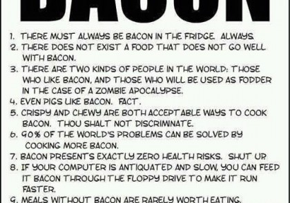 The Rules of Bacon List