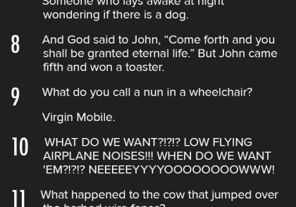 Short clean jokes from Playboy