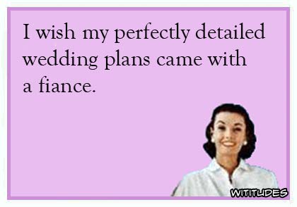 I wish my perfectly detailed wedding plans came with a fiance ecard